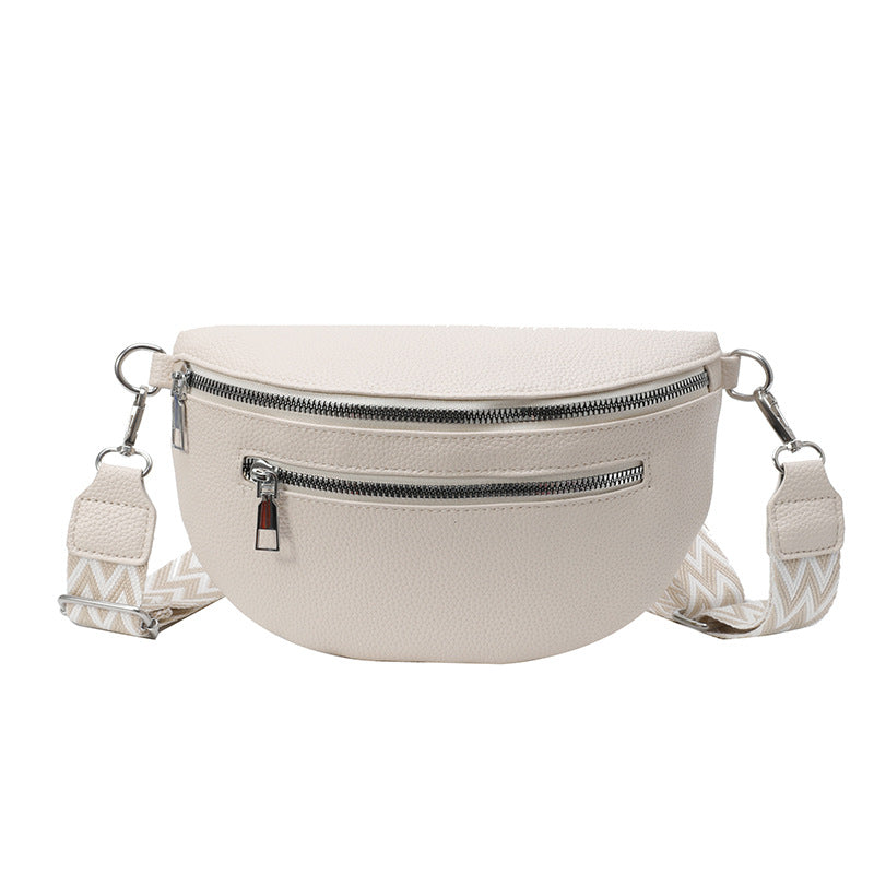 Wide Shoulder Strap Large Capacity Saddle Bag