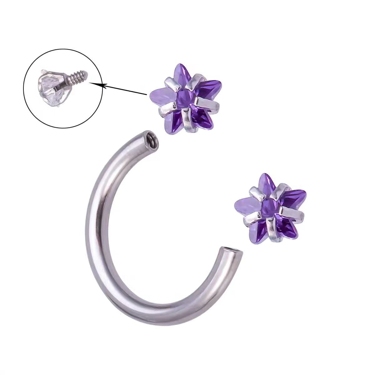 Stainless Steel C-shaped Horseshoe Ring Nose Studs Are A Bestseller In Europe And The United States