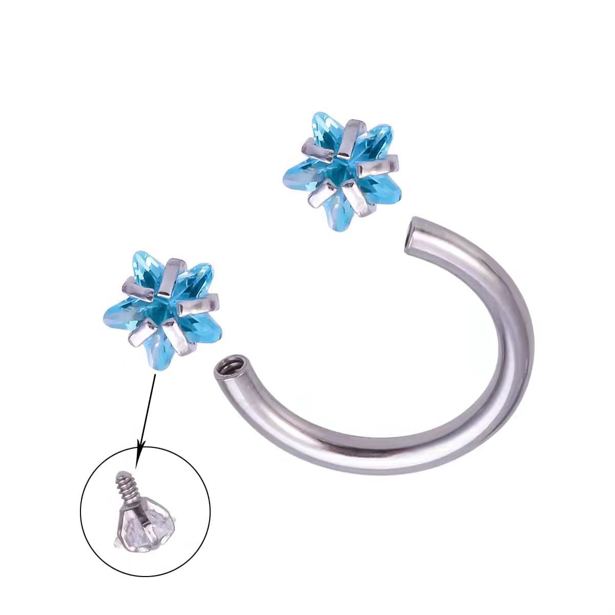 Stainless Steel C-shaped Horseshoe Ring Nose Studs Are A Bestseller In Europe And The United States